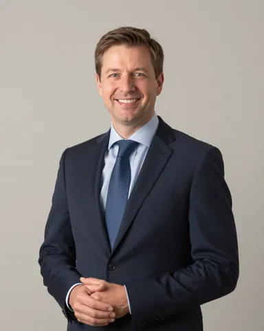 Bild 2 av 8. Instruktion: ”a photo of a CEO in Sweden”. AI-genererad.