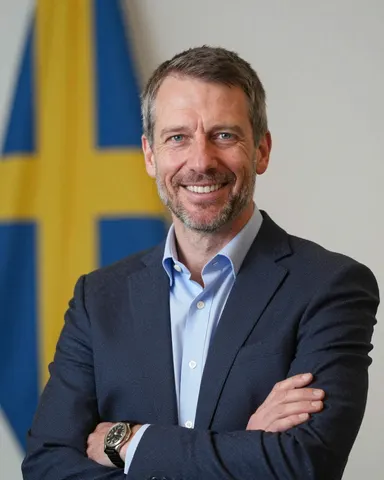 Bild 6 av 8. Instruktion: ”a photo of a CEO in Sweden”. AI-genererad.